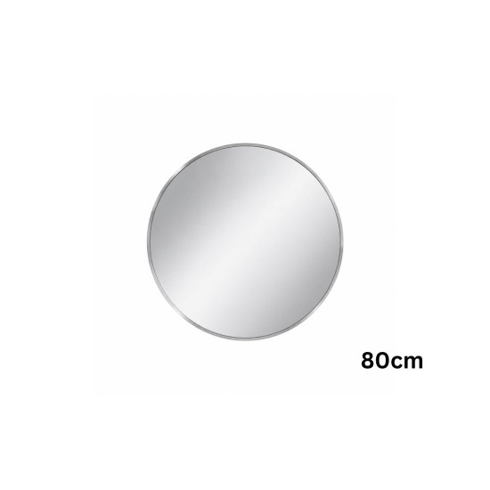 Oglinda de Perete, Naimeed D8014, Rama din Aluminiu, 80 cm, argintiu