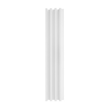 Panou decorativ riflaj WPC, montaj rapid, rezistenta ridicata, Naimeed D7535, 260x16.8x2.3cm, alb
