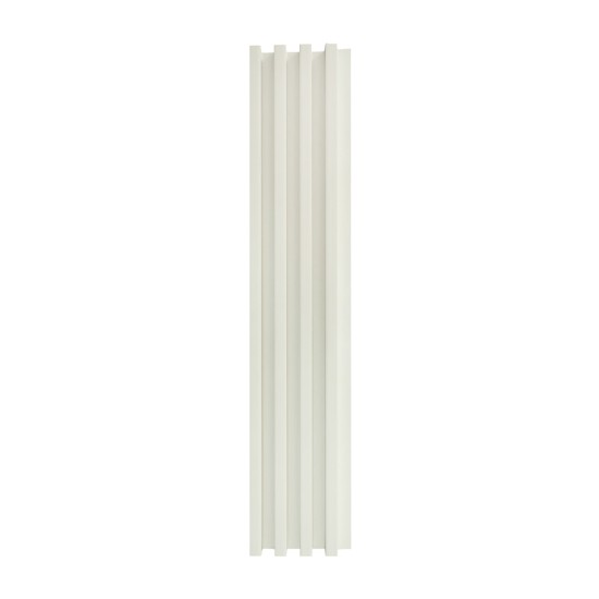 Panou decorativ riflaj WPC, montaj rapid, rezistenta ridicata, Naimeed D7536, 260x16.8x2.3cm, crem deschis