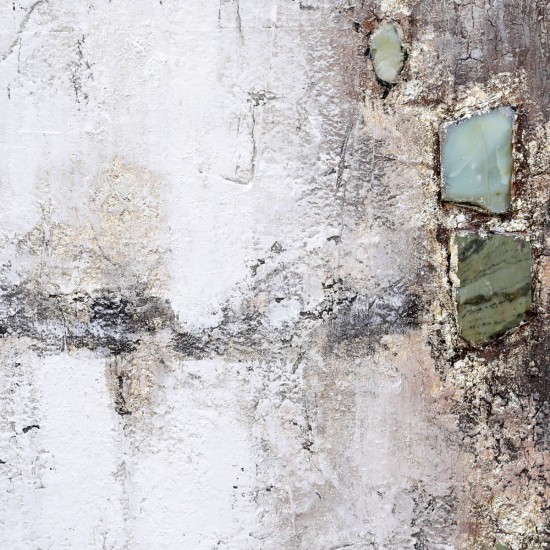 Tablou decorativ, 3D relief, piatra naturala, Naimeed D7960, montat pe suport rigid si rama exterioara din lemn, 100x100x4.5cm