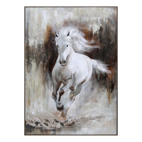 Tablou Decorativ, vopsea in ulei pe panza, Naimeed D7963, efect 3D, montat pe rama dubla din lemn, 100x140x4cm