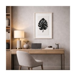 Tablou decorativ, 3D relief polimer, Naimeed D7966, montat pe suport rigid si rama exterioara din lemn, 42x62x3cm