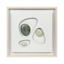 Tablou decorativ, 3D piatra naturala, Naimeed D7969, montat pe rama dubla din lemn, 42x42x3cm