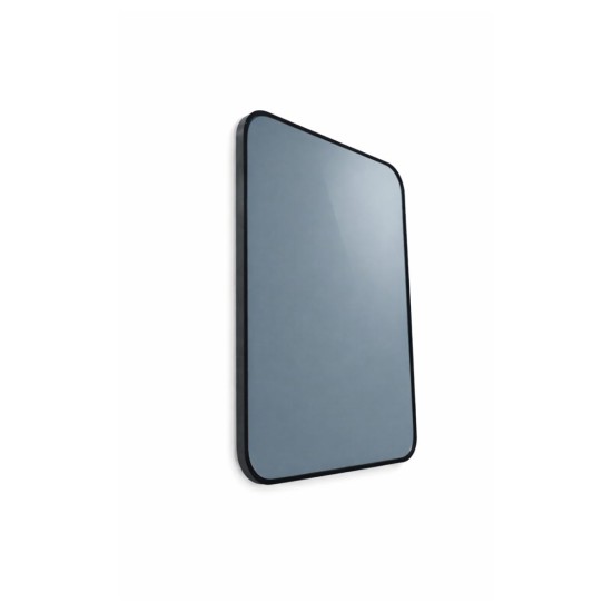 Oglinda Dreptunghiulara de Perete Naimeed D7971, Rama din Aluminiu Negru, Design Modern, pentru Hol, Living, Dormitor sau Baie, 50x70cm