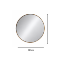Oglinda de Perete, Naimeed D7986, Rama din Aluminiu, 80 cm