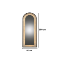 Oglinda LED de Perete, Naimeed D7993, Design Arcuit Premium, Touch, 60x160cm