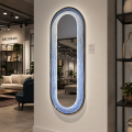 Oglinda LED de Perete, Naimeed D8001, Design Arcuit, 3  Nuante de lumina, Touch, 60x160 cm
