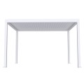 Pergola bioclimatica, iluminare LED, aluminiu, acoperis motorizat, Naimeed D6785, 400x300x250cm, Alb Pergola bioclimatica, iluminare LED, aluminiu, acoperis motorizat, Naimeed D6785, 400x300x250cm, Alb