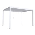 Pergola bioclimatica, aluminiu, Naimeed D6807, 400x300x250cm, Alb