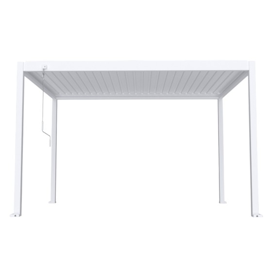 Pergola bioclimatica, aluminiu, Naimeed D6807, 400x300x250cm, Alb