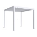 Pergola bioclimatica, aluminiu, Naimeed D6801, 300x300x250cm, Alb