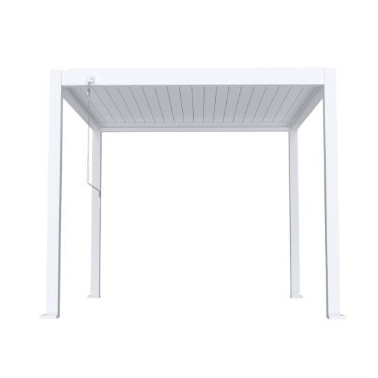 Pergola bioclimatica, aluminiu, Naimeed D6801, 300x300x250cm, Alb