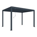 Pergola bioclimatica, aluminiu, Naimeed D6802, 400x300x250cm, Gri antracit