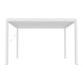 Pergola bioclimatica, aluminiu, Naimeed D6804, 400x300x250cm, Alb